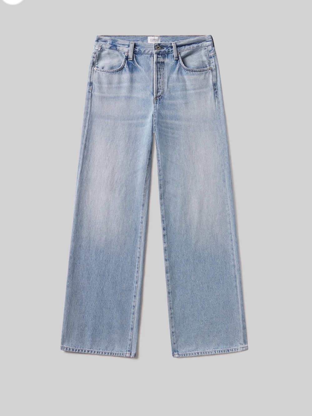 Citizens Of Humanity Light Wash Blue Straight Leg Jeans